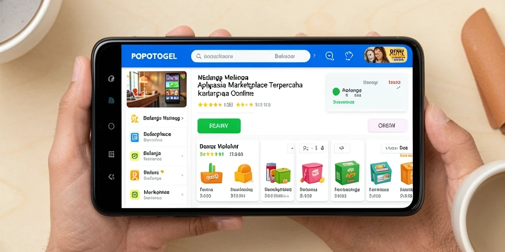 Antarmuka pengguna POPOTOGEL yang menarik dan mudah digunakan.