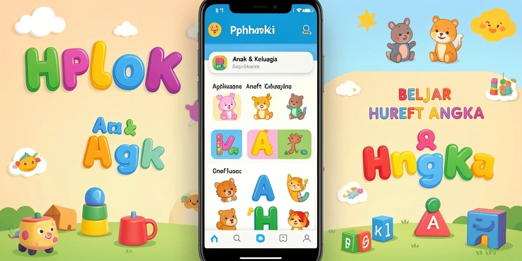 Antarmuka PPHOKI yang interaktif dengan huruf dan angka.