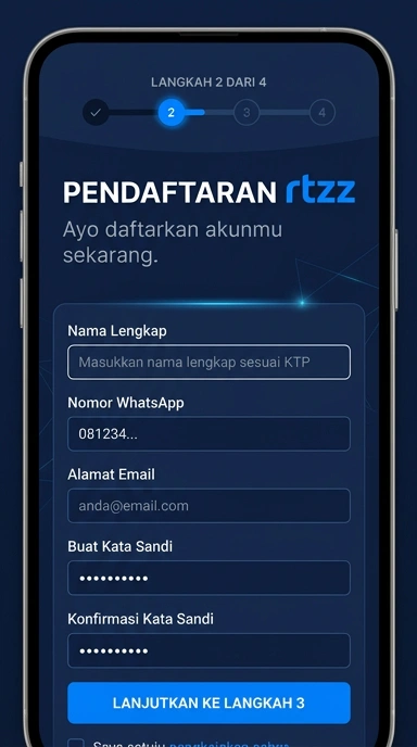 Panduan Lengkap Registrasi Akun rtzz untuk Android